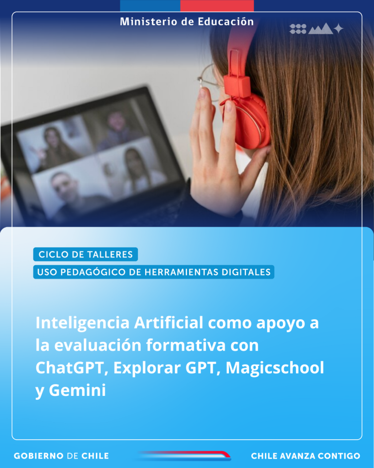 Taller: Inteligencia Artificial como apoyo a la evaluación formativa con ChatGPT, Explorar GPT, Magicschool y Gemini