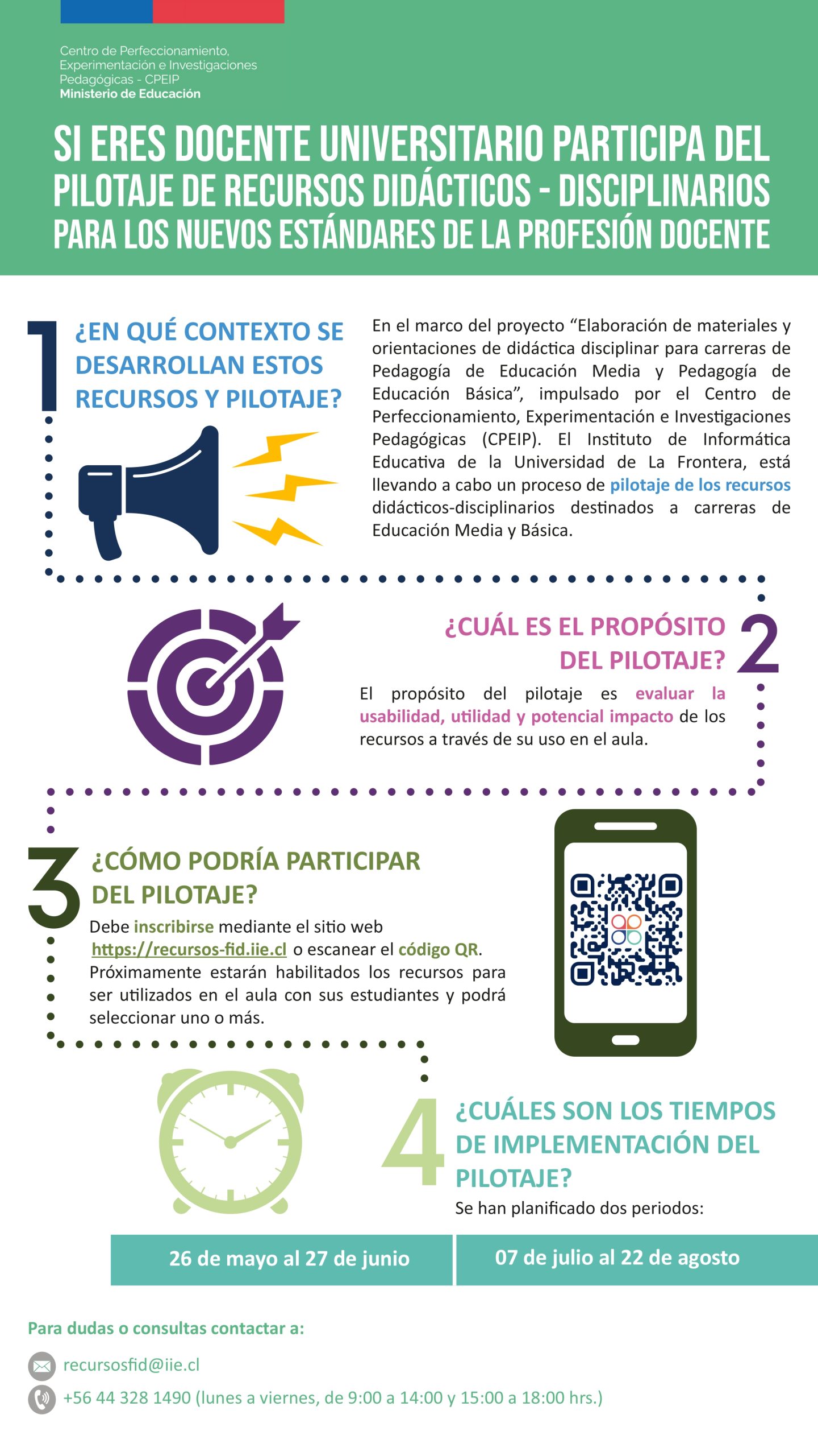 Participa del pilotaje de Recursos Didácticos-Disciplinarios para los nuevos Estándares de Profesión Docente