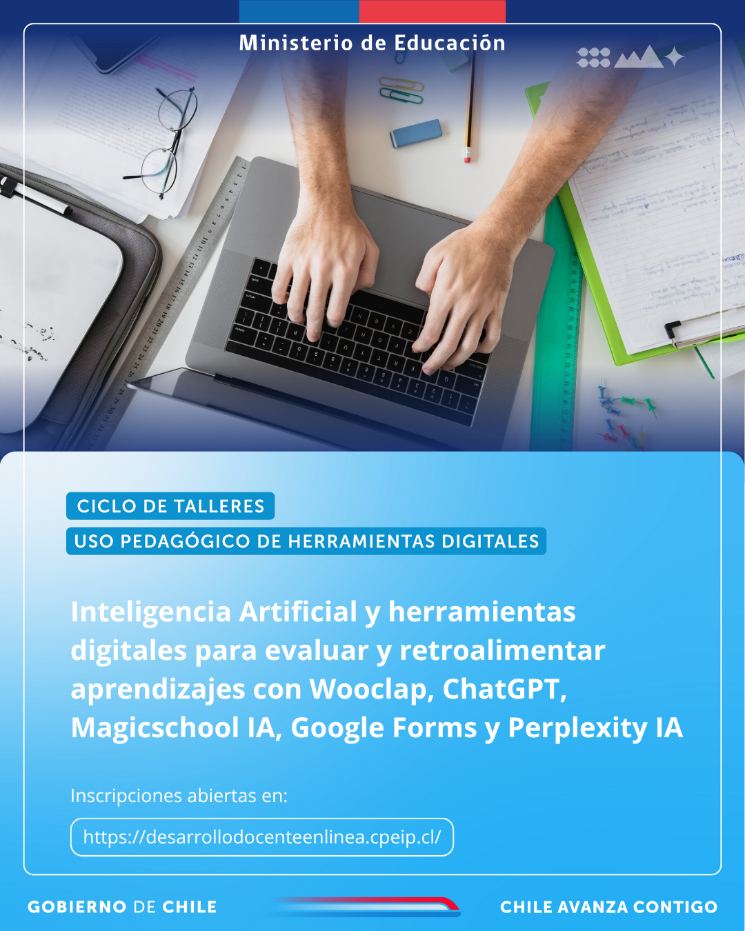 Taller: Inteligencia Artificial y herramientas digitales para evaluar y retroalimentar aprendizajes con Wooclap, ChatGPT, Magicschool IA, Google Forms y Perplexity IA